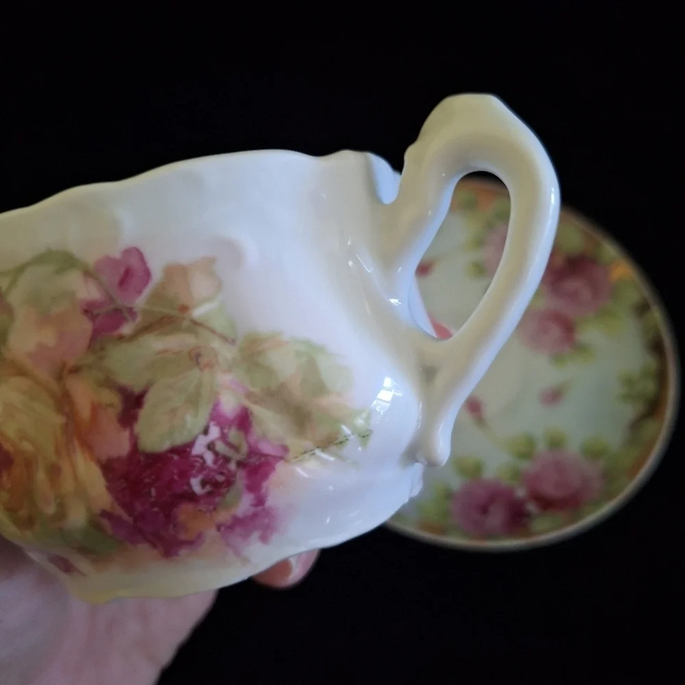 Porcelain Mustache cup Vintage